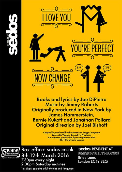 I Love You, You're Perfect, Now Change flyer image