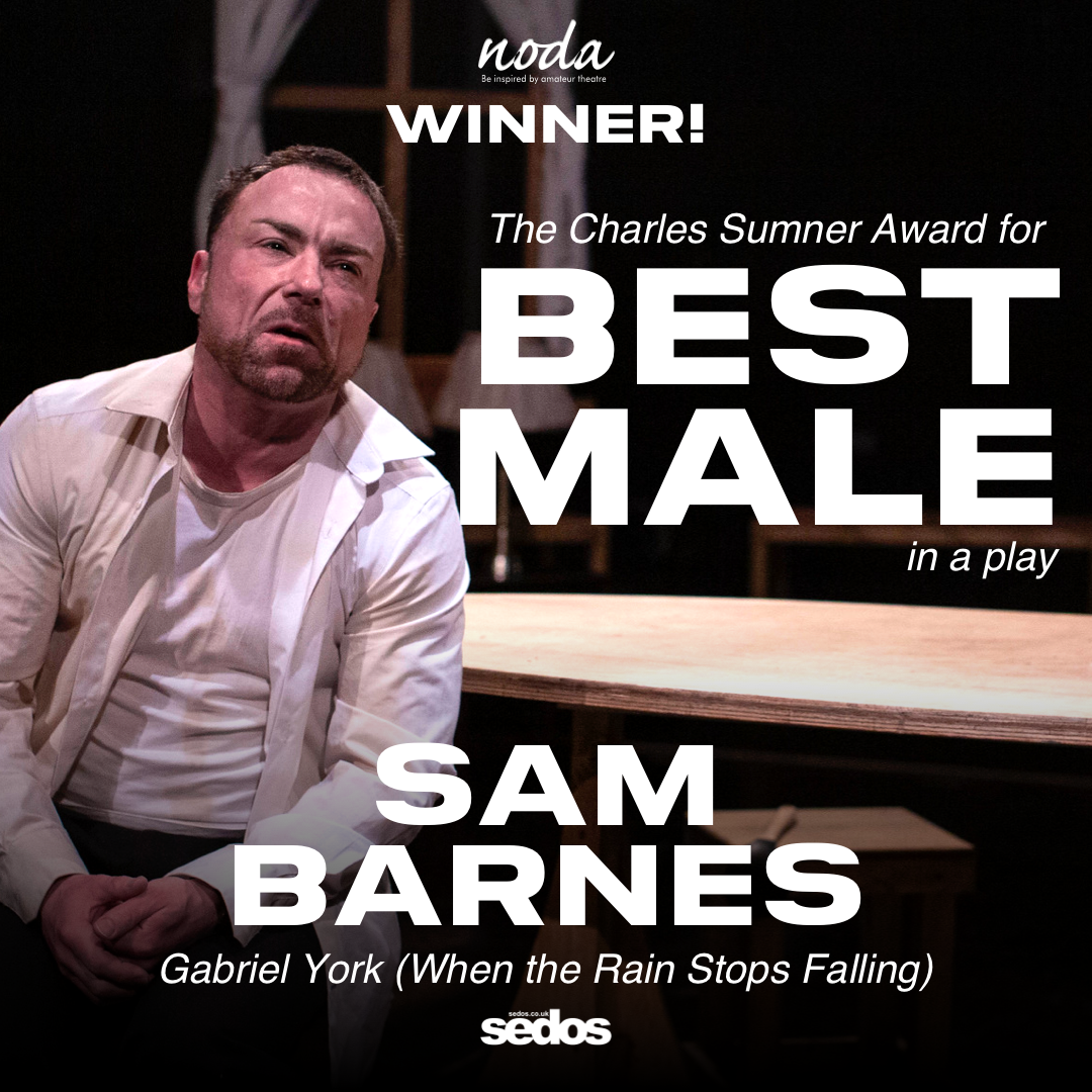 Sedos NODA Awards: Sam Barnes takes the best male in a play award in district 1
